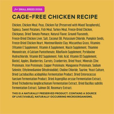 Show full view: Instinct RawBoost Small Breed High Protein Real Chicken Recipe Dry Dog Food, 10-lb bag slide 8 of 12