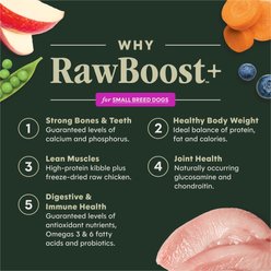Instinct RawBoost Small Breed High Protein Real Chicken Recipe Dry Dog Food, 10-lb bag slide 2 of 8