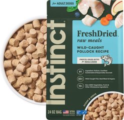 Instinct FreshDried Bites Grain-Free Wild-Caught Alaskan Pollock Recipe Dog Food, 24-oz bag