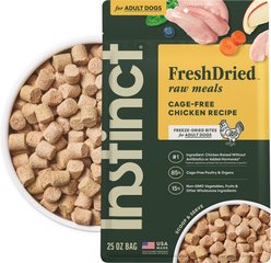 Instinct FreshDried Bites Cage-Free Chicken Recipe Grain-Free Adult Freeze-Dried Dog Food, 25-oz bag