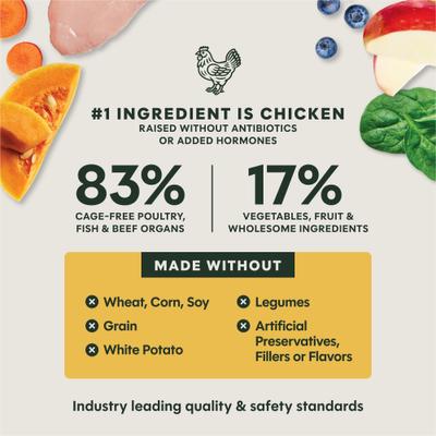 Show full view: Instinct FreshDried Bites Puppy Grain-Free Cage-Free Chicken Recipe Freeze-Dried Dog Food, 25-oz bag slide 7 of 9