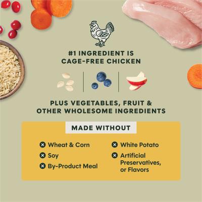 Show full view: Instinct RawBoost Whole Grain Real Chicken & Brown Rice Recipe Dry Dog Food, 20-lb bag slide 7 of 12