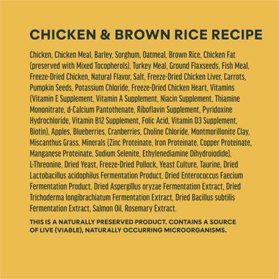Show full view: Instinct RawBoost Whole Grain Real Chicken & Brown Rice Recipe Dry Dog Food, 20-lb bag slide 8 of 12