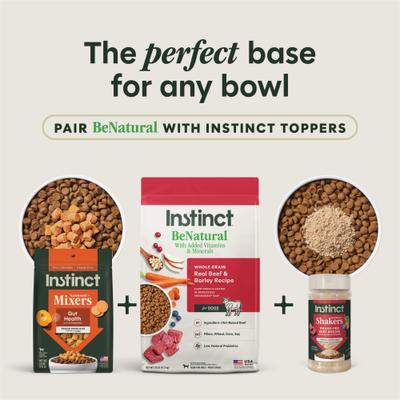 Show full view: Instinct BeNatural Adult Real Beef & Barley Recipe Dry Dog Food, 25-lb bag slide 7 of 11