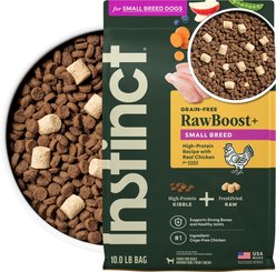 Instinct RawBoost Small Breed High Protein Real Chicken Recipe Dry Dog Food, 10-lb bag
