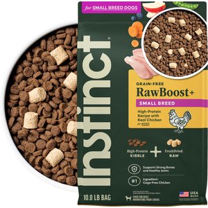Instinct RawBoost Small Breed High Protein Real Chicken Recipe Dry Dog Food, 10-lb bag