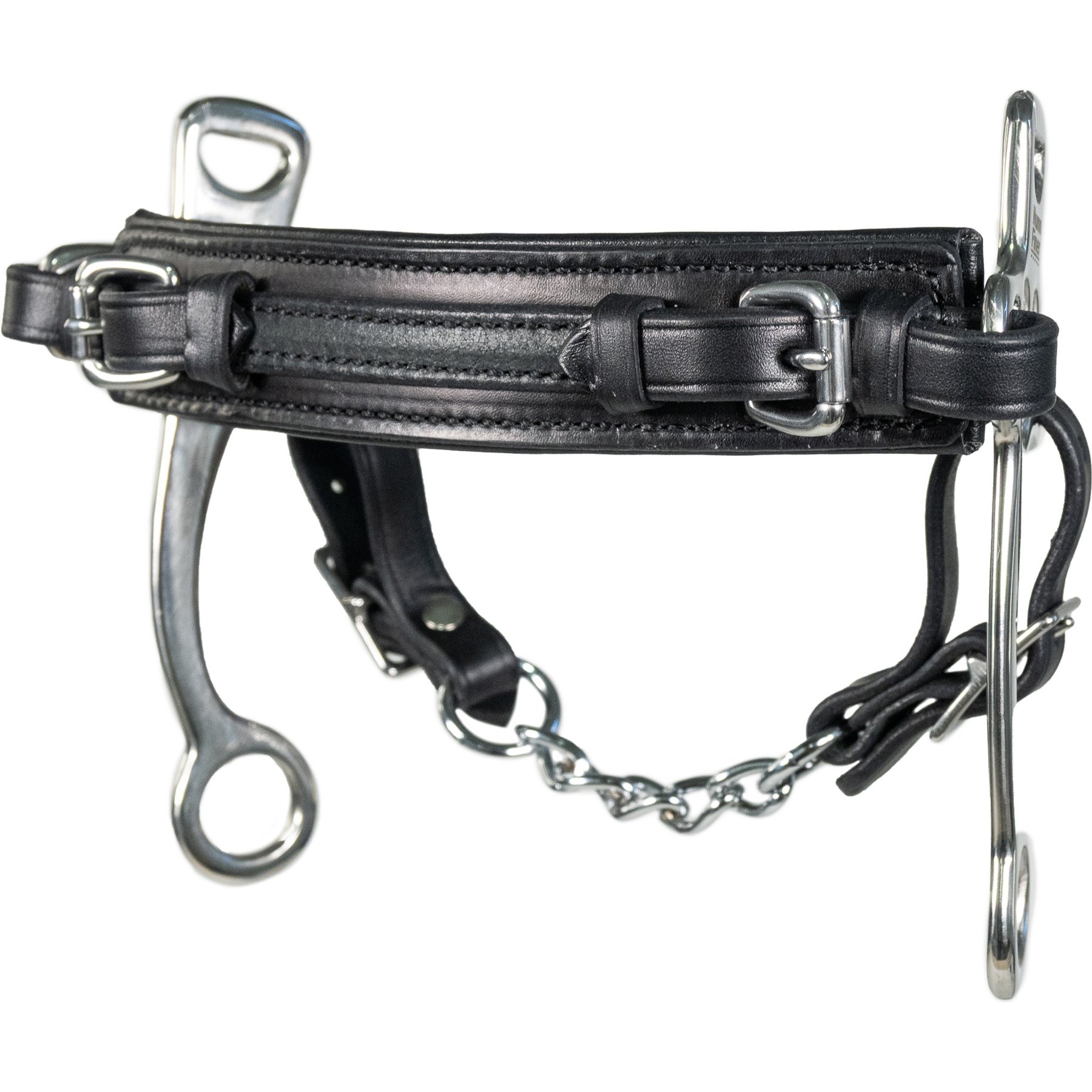 Nunn Finer The Stealth Hackamore Horse Noseband, Black, Horse