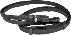 Nunn Finer Sure Grip Horse Reins with Hand Stops, Black, 5/8 x 58-in