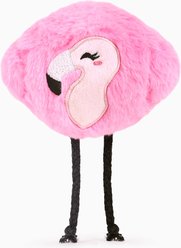 HugSmart Beach Daze Flamingo Ball Dog Toy, Hot Pink, 4.3 x 3.3 x 6.7-in