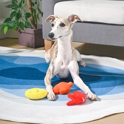 HugSmart Food Party Seafood Boil Dog Toy, Yellow/Red, 5.3 x 2.8 x 1.5-in slide 2 of 4