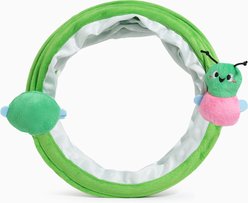 HugSmart Meow Buddies Caterpillar Cat Toy, Green, 10 x 10 x 44-in