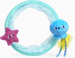 HugSmart Meow Buddies Ocean Cat Toy, Blue, 10 x 10 x 44-in