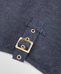 Barbour Denim Drywax Dog Coat, Indigo, Large slide 2 of 6