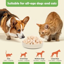 MON2SUN Single Ingredient Chicken Freeze-Dried Dog & Cat Treats, 6-oz jar slide 2 of 8