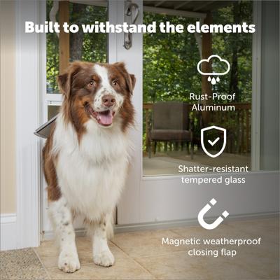 Show full view: PetSafe Sliding Glass Pet Door, 2-Piece, Large slide 5 of 11