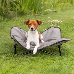 TRIXIE Camping Cot Dog Bed, Gray, Small slide 2 of 6