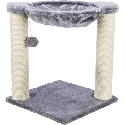 TRIXIE TRIXIE Baza 19.7-in Plush Cat Scratching Post with Hammock, Gray