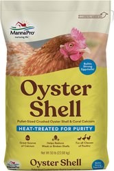 Manna Pro Crushed Oyster Shell Supplement for Chickens, 50-lb bag