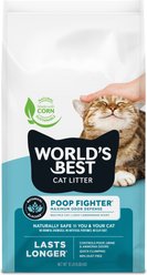 World's Best Poop Fighter Maximum Odor Defense Scented Clumping Cat Litter, 15-lb bag
