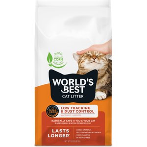 World's Best Low Tracking & Dust Control Multiple Cat Litter, 15-lb