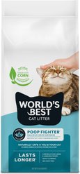World's Best Poop Fighter Maximum Odor Defense Scented Clumping Cat Litter, 8-lb bag