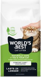 World's Best Comfort Care Unscented Clumping Corn Litter, 15-lb bag