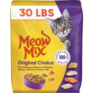 Meow Mix Original Choice Dry Cat Food, 30-lb bag
