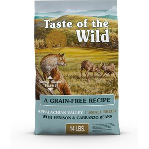 Taste of the Wild Appalachian Valley Adult Small Breed High Protein Grain-Free Recipe with Venison & Garbanzo Beans Dry Dog Food, 14-lb bag