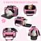 Show in main carousel: Gapzer Top-Expandable Travel Soft Sided Collapsible Washable Carrier for Puppies & Cats, Pink, 19.1 x 11.8 x 11.8-in slide 8 of 9