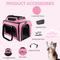 Show in main carousel: Gapzer Top-Expandable Travel Soft Sided Collapsible Washable Carrier for Puppies & Cats, Pink, 19.1 x 11.8 x 11.8-in slide 6 of 9