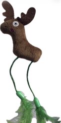 Pet Souvenirs Moose Wand Cat Toy, Brown, 16-in slide 2 of 2