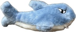 Pet Souvenirs Shark Large Plush Dog Toy, Blue, 10-in