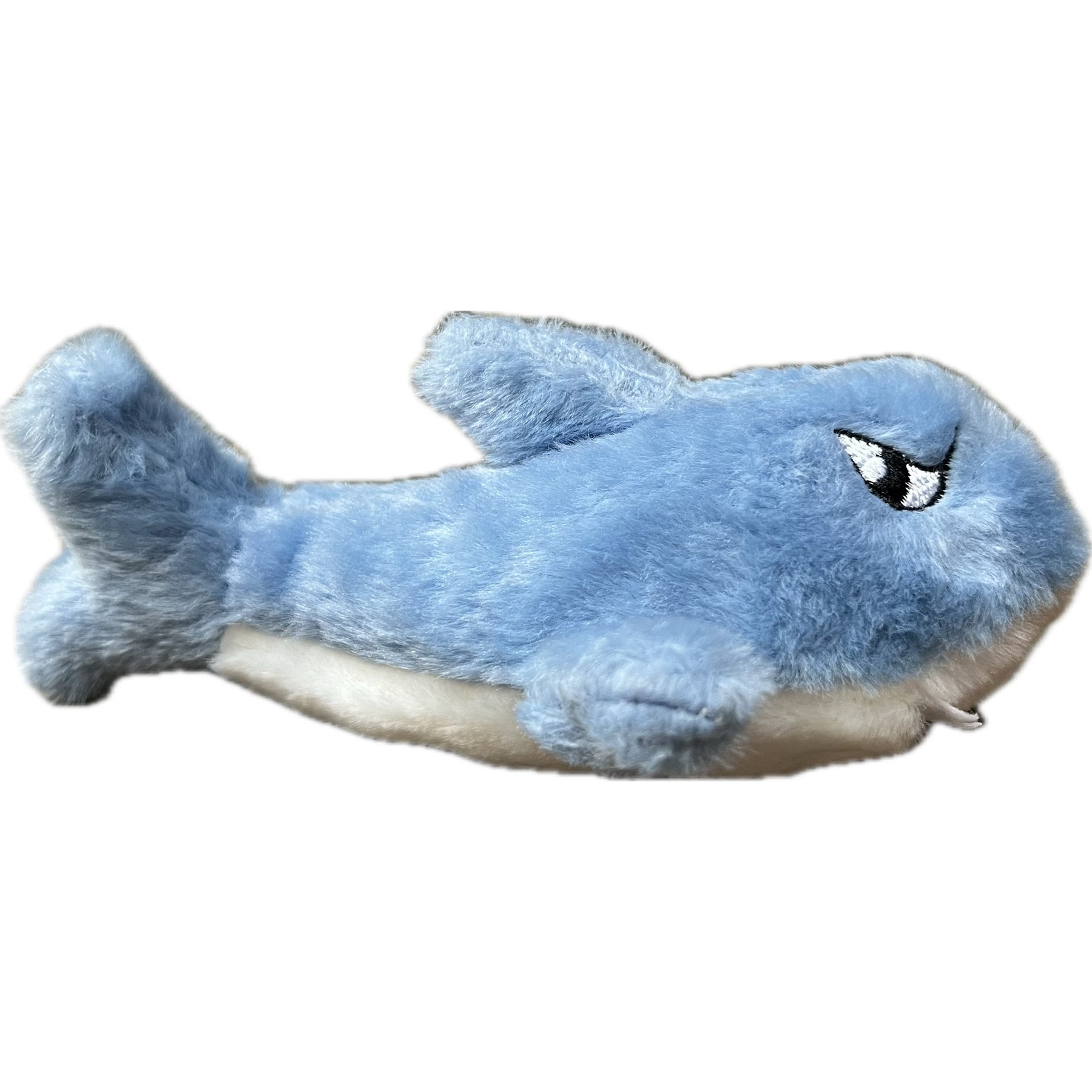 Pet Souvenirs Shark Large Plush Dog Toy, Blue, 10-in
