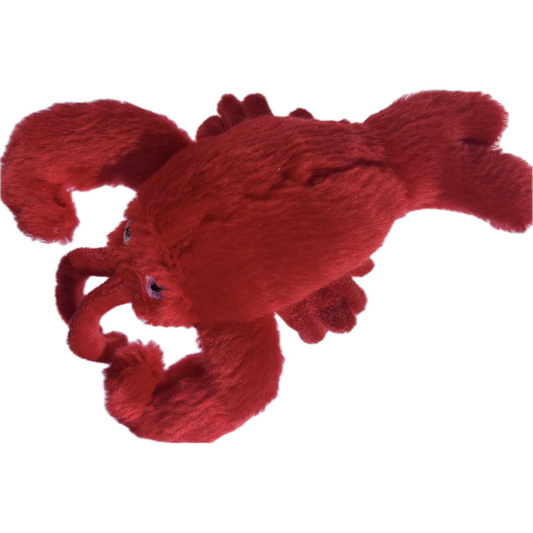 Pet Souvenirs Lobster Small Plush Squeaky Dog Toy, Red, 7-in