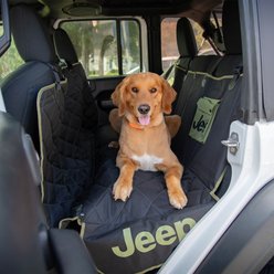 Jeep Quilted Backseat Hammock Dog Vehicle Seat Protector with Pockets