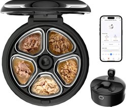 FURDEAR Pro Cooling & Heating Automatic Wet Cat Food Feeder, Black slide 1 of 8