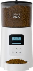 Penthouse Paws Smart Automatic with LCD Panel Dog & Cat Feeder, 6-ltr, White