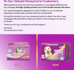 HoneyCare All-Absorb Super Absorbent Disposable Female Dog Diapers, Large: 18 to 27-in waist, 22 count slide 2 of 8