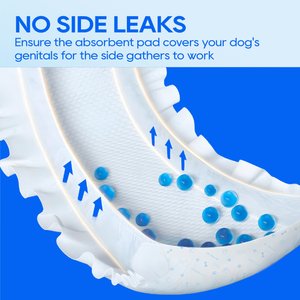 HoneyCare All-Absorb Disposable Male Dog Wraps, Small: 12 to 19-in waist, 50 count