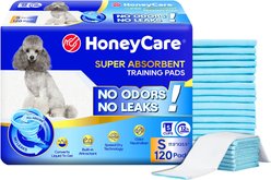 HoneyCare All-Absorb Small Super Absorbent Training Pads, 17.5 x 23.5 in, 120 count
