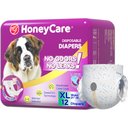 HoneyCare All-Absorb Super Absorbent Disposable Female Dog Diapers, X-Large, 12 Count