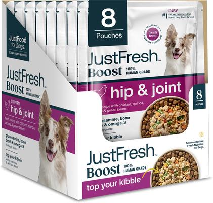JUSTFOODFORDOGS JustFresh Boosts Hip & Joint Support Human-Grade