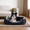 Show in main carousel: Invenho Star Pattern Calming Washable Orthopedic Sofa Bolster Dog & Cat Bed with Non-Slip Bottom, Dark Grey, 35-in slide 1 of 10