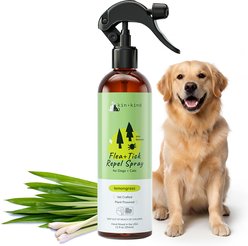 kin+kind Flea+Tick Lemongrass Repel Spray for Dogs & Cats, 12-fl oz bottle