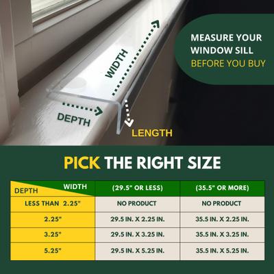 Show full view: CLAWGUARD Window Sill Protectors, 29.5 X 3.25-in slide 4 of 9