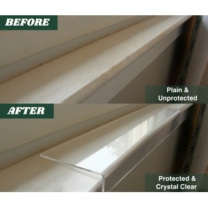 CLAWGUARD Clear Plexiglass Window Ledge Cover Sill Protector for Dogs & Cats, 29.5 X 3.25-in