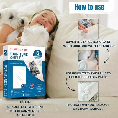 Show full view: CLAWGUARD Furniture Scratch Shields, 2 count, Small slide 3 of 9