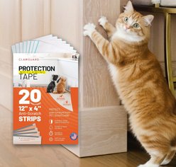 CLAWGUARD Protection Tape Durable Single-Sided Strips Protection Barrier, 20 count, 12 X 4-in