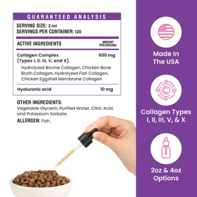 Show full view: Special Breed Premium Collagen Liquid Joint Supplement for Dogs, 8-fl oz slide 6 of 6