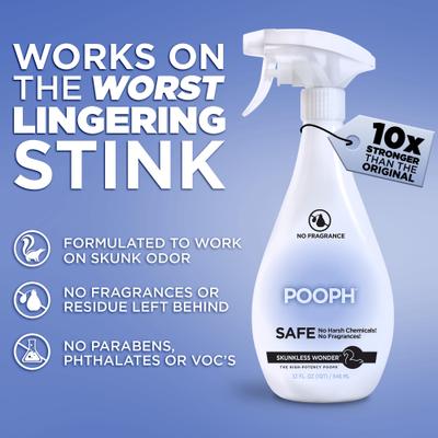 pooph spray for cigarette smoke POOPH Pet Odor & Stain Eliminator, 32 fl. oz Fragrance free to eliminate odors instead of covering them up Pooph Pet Odor Eliminator, 32oz